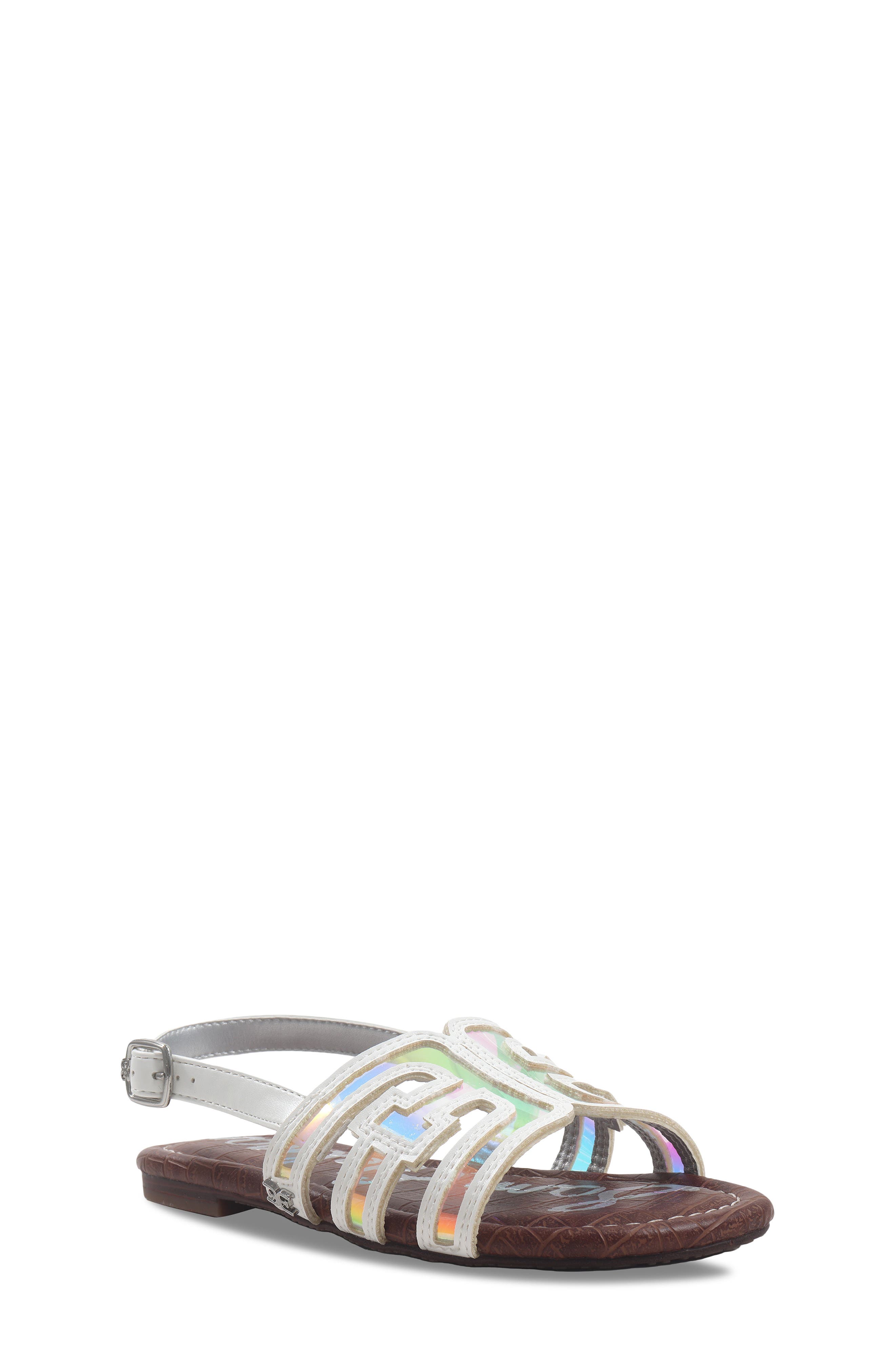 Sam Edelman Kids' Bella Slingy Sandal, Main, color, White