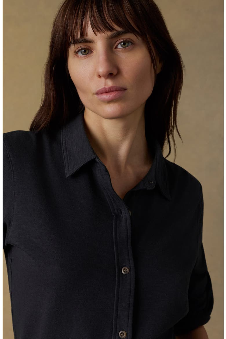 Sunwashed Knit Shirt, Alternate, color, WASHED BLACK