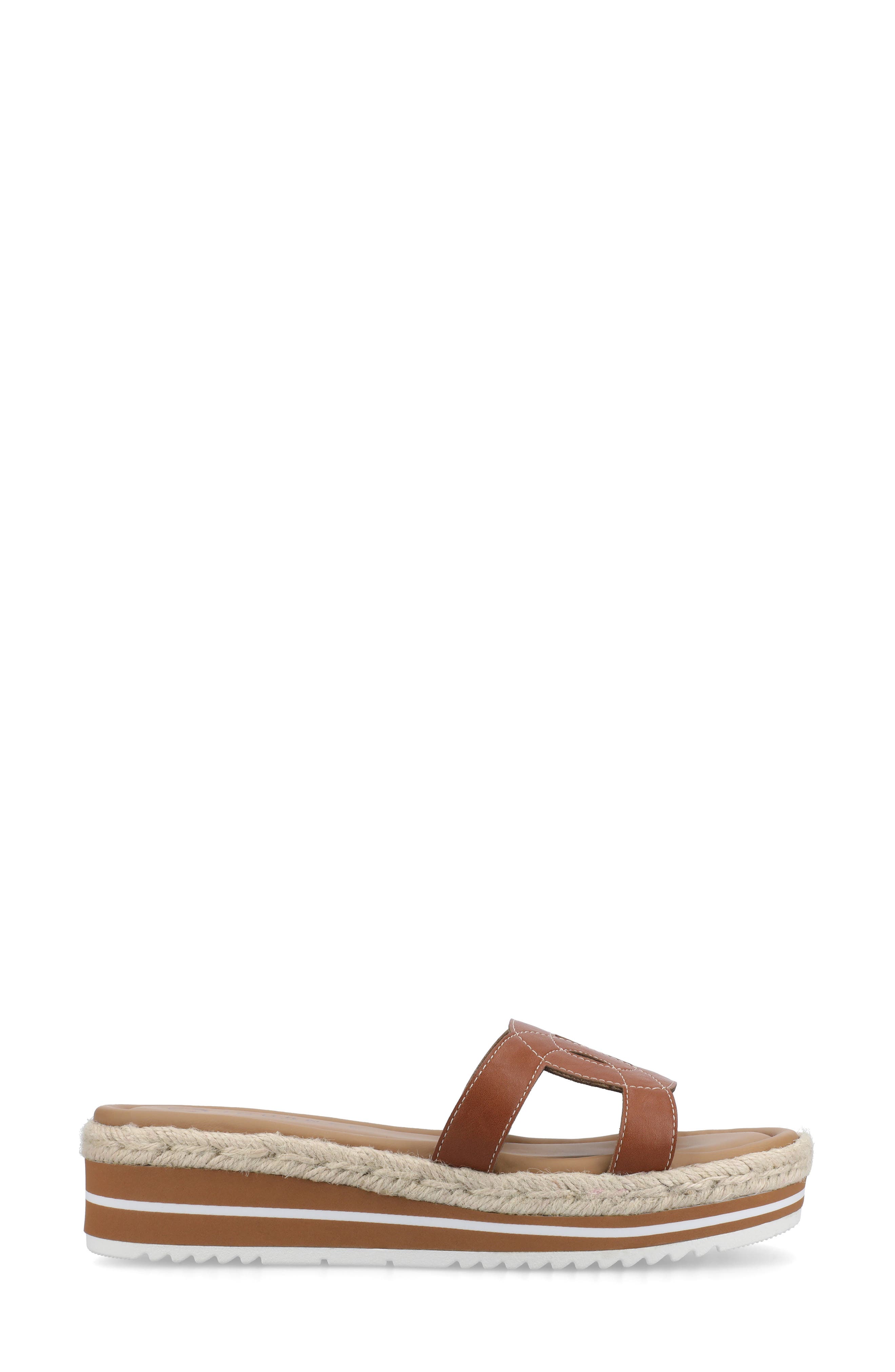 Rosalinda Slide Sandal, Alternate, color, COGNAC