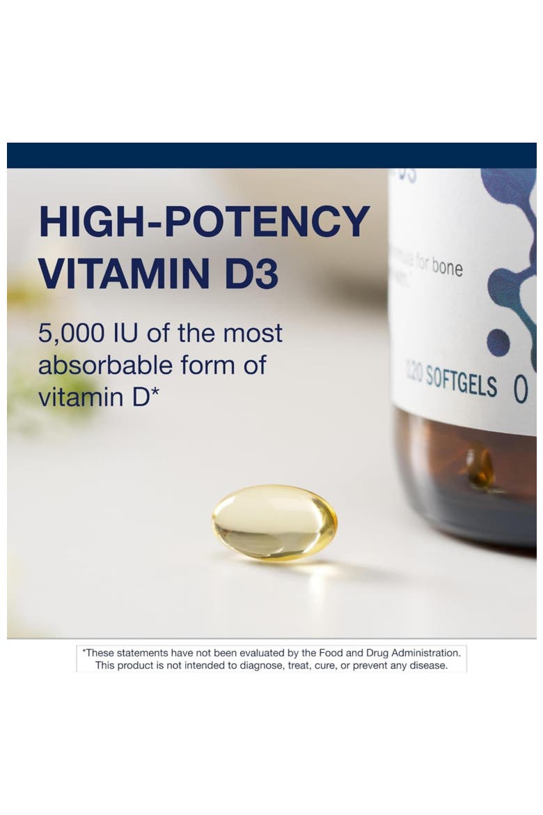 Vitamin D3 5000 IU High Potency Immune Support Softgels 120 Count, Alternate, color, None