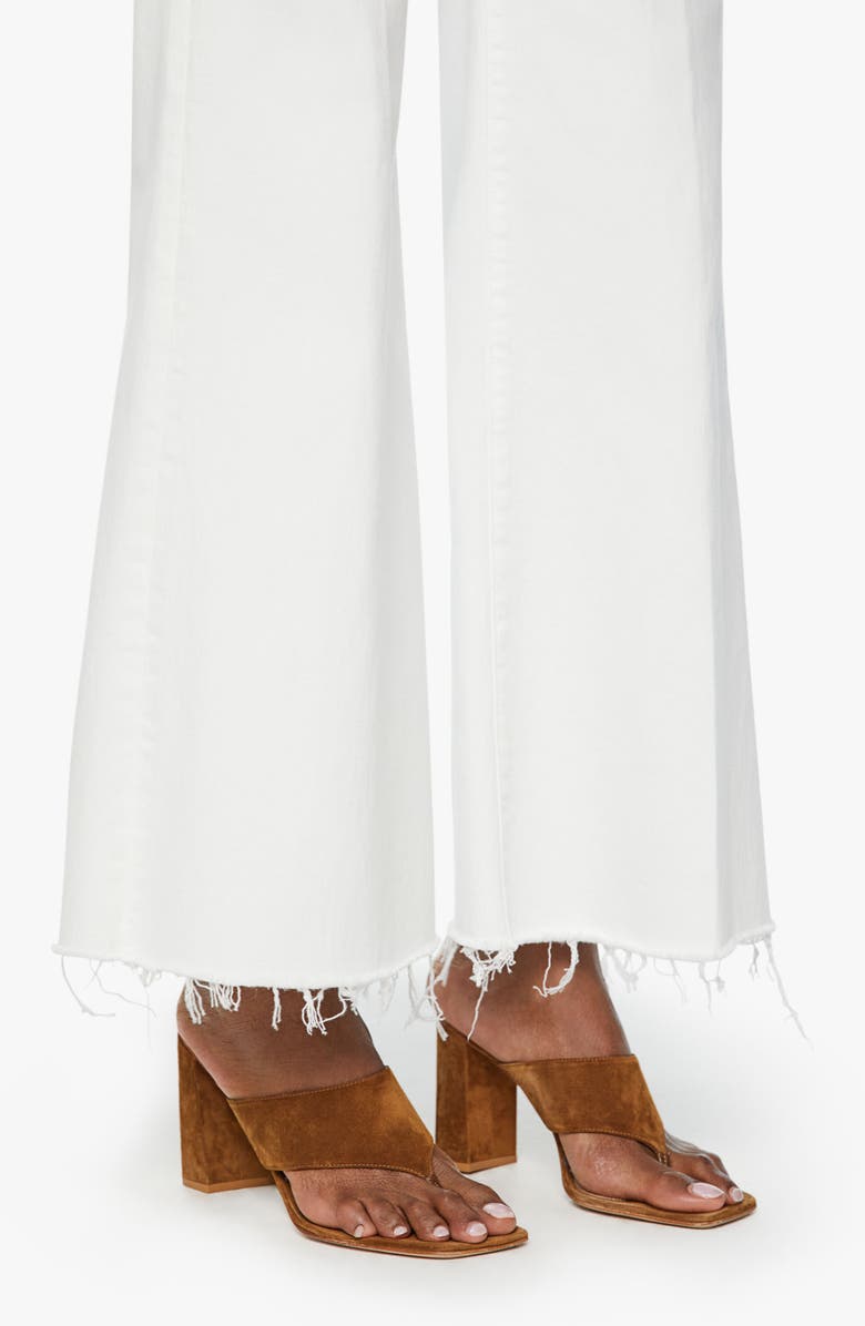 MOTHER Roller Frayed Hem Wide Leg Jeans, Alternate, color, Fairest Of Them All
