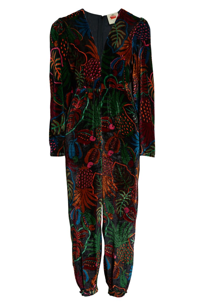 Fruits Dream Jumpsuit, Alternate, color, BLACK