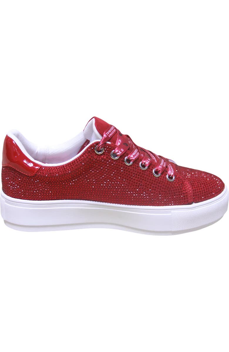 CUCE Women's Cuce Cardinal Arizona Cardinals Team Color Crystal Sneakers, Alternate, color,