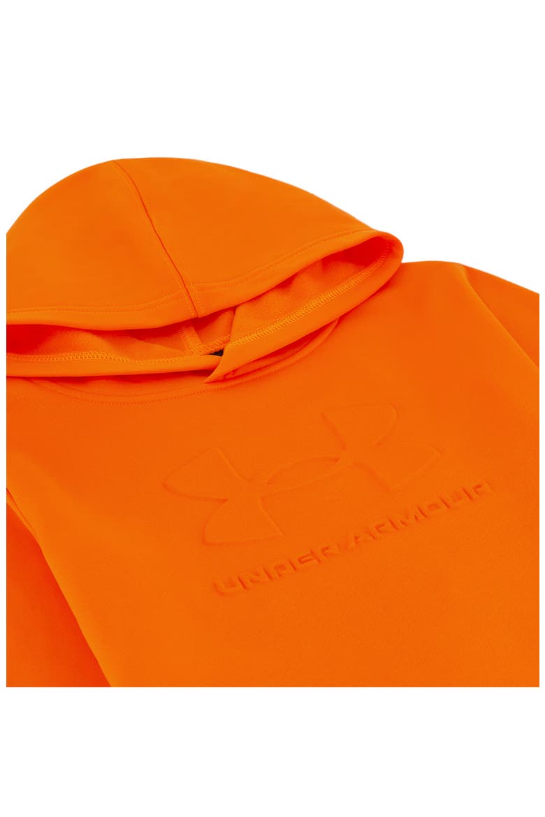 Kids' Logo Emboss Hoodie, Alternate, color, OUTRAGEOUS ORANGE