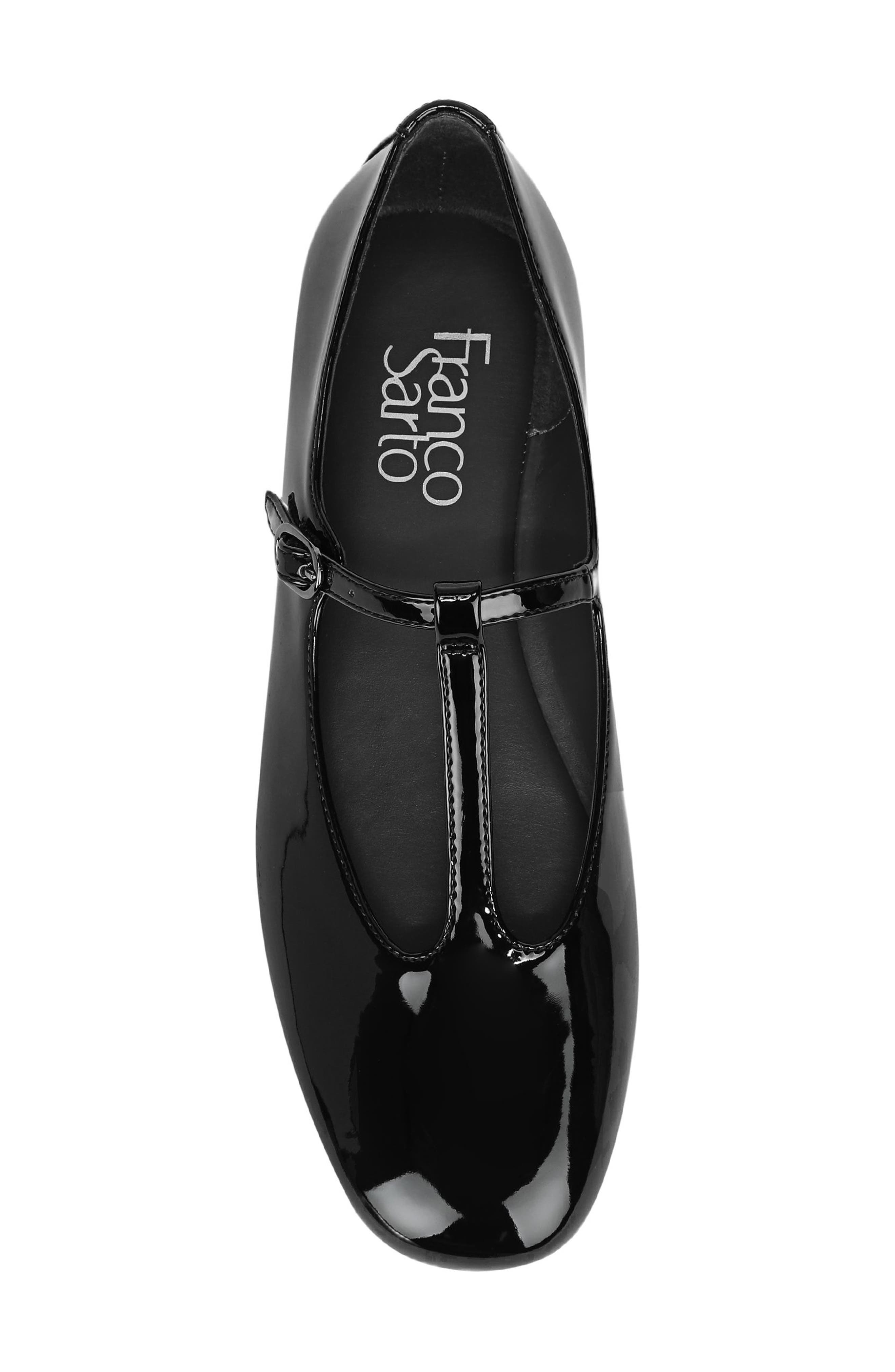 Franco Sarto Arden Mary Jane Flat, Alternate, color, Black Patent