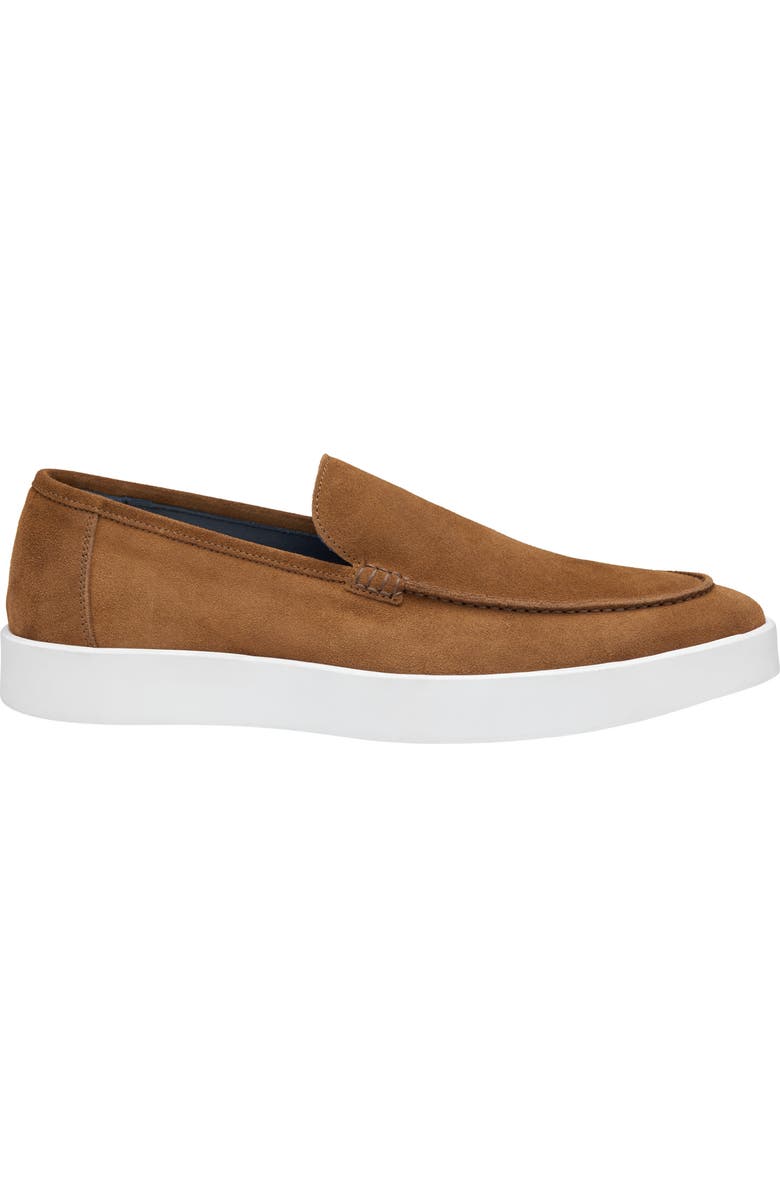 Johnston & Murphy Bolivar Moc Toe Slip-On Sneaker, Alternate, color, Snuff Italian Suede