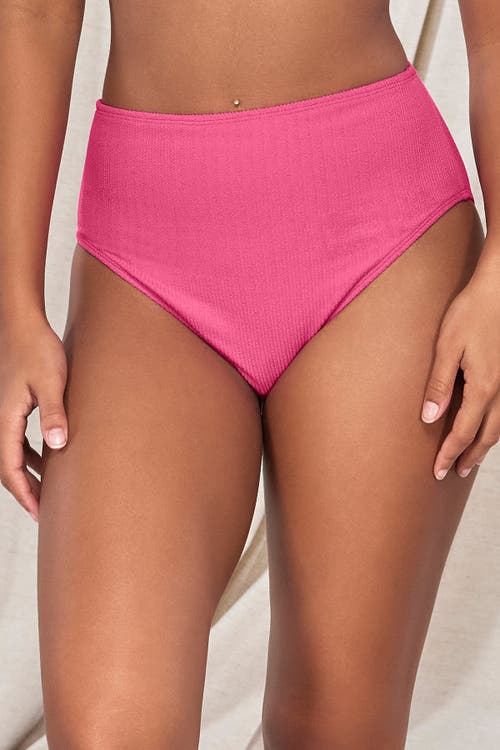 Pacifica By Sunsets Astrid High Waist Bikini Swim Bottoms In Dragon Fruit