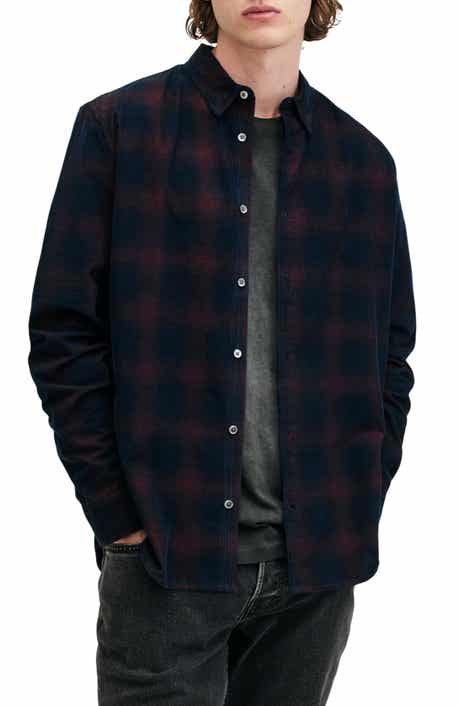 AllSaints Daybreaker Plaid Cotton Button-Up Shirt