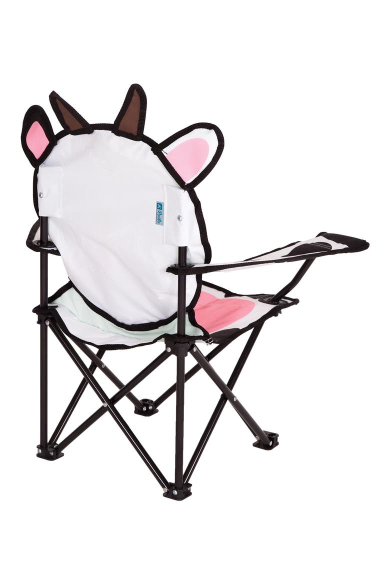 Milky the Cow Camping Chair, Alternate, color, WHITE BLACK PINK