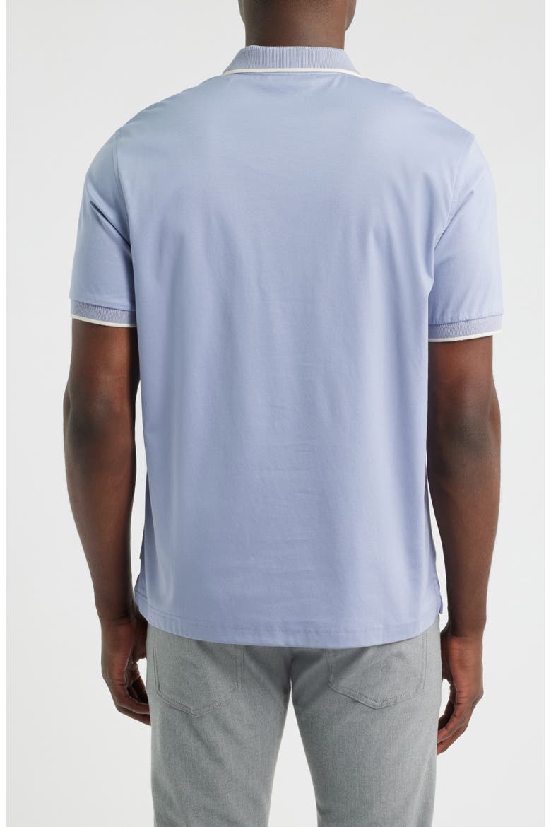 Pima Cotton Quarter Zip Polo, Alternate, color, ORCHID
