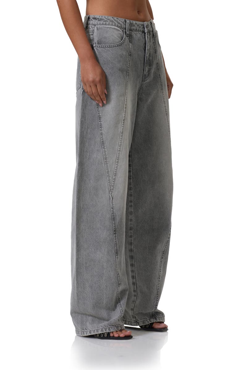 AFRM Archer Loose Fit Jeans, Alternate, color, Smoke Grey Wash