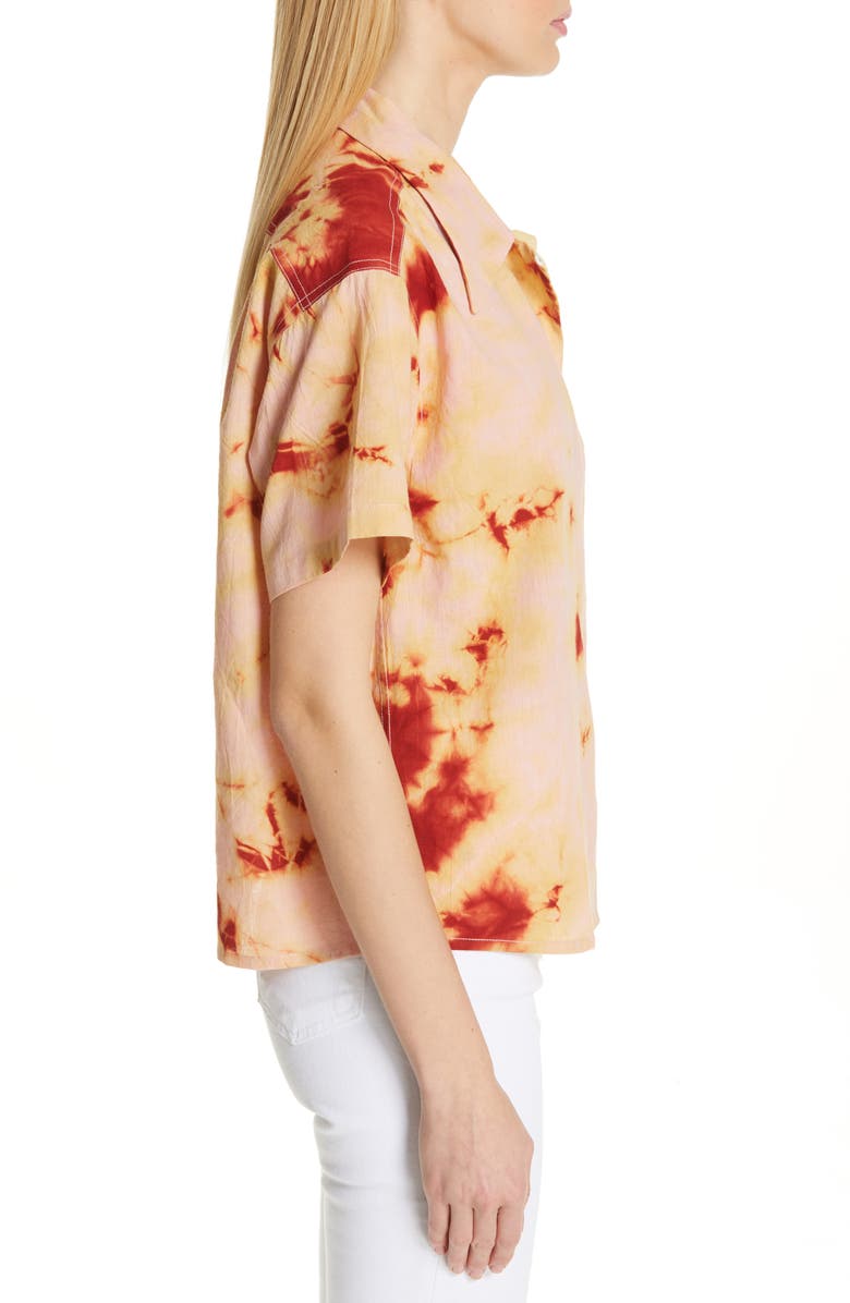 Story mfg. Shorty Tie Dye Cotton Shirt, Alternate, color,