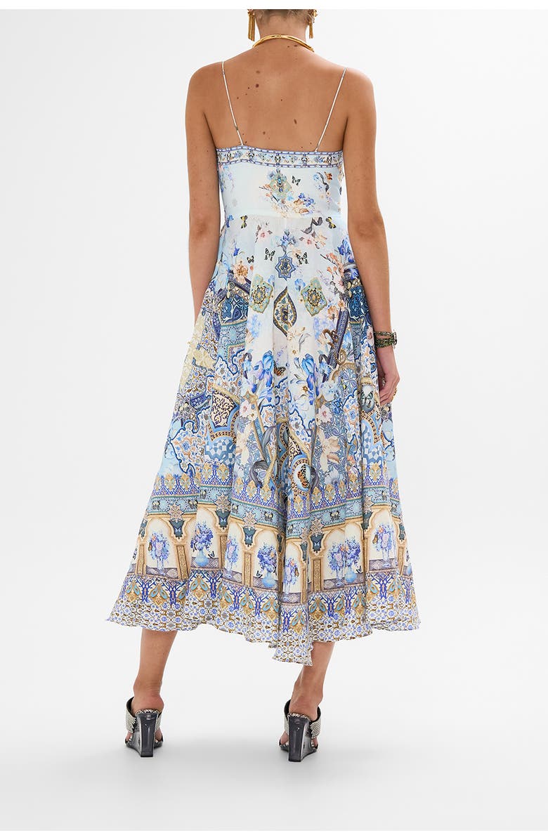 Camilla LONG DRESS WITH TIE FRONT AL MANIAL PALACE MEMOIRS, Alternate, color, 