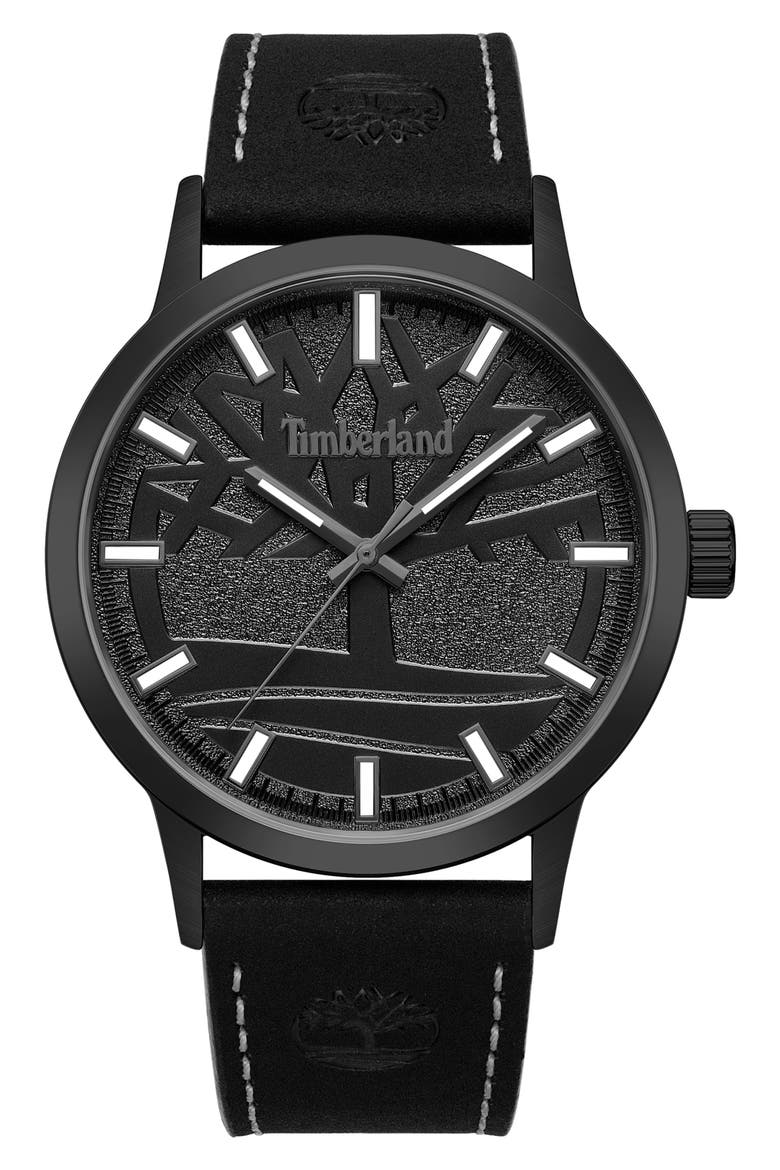 Classic Three-Hand Watch, Main, color, BLACK