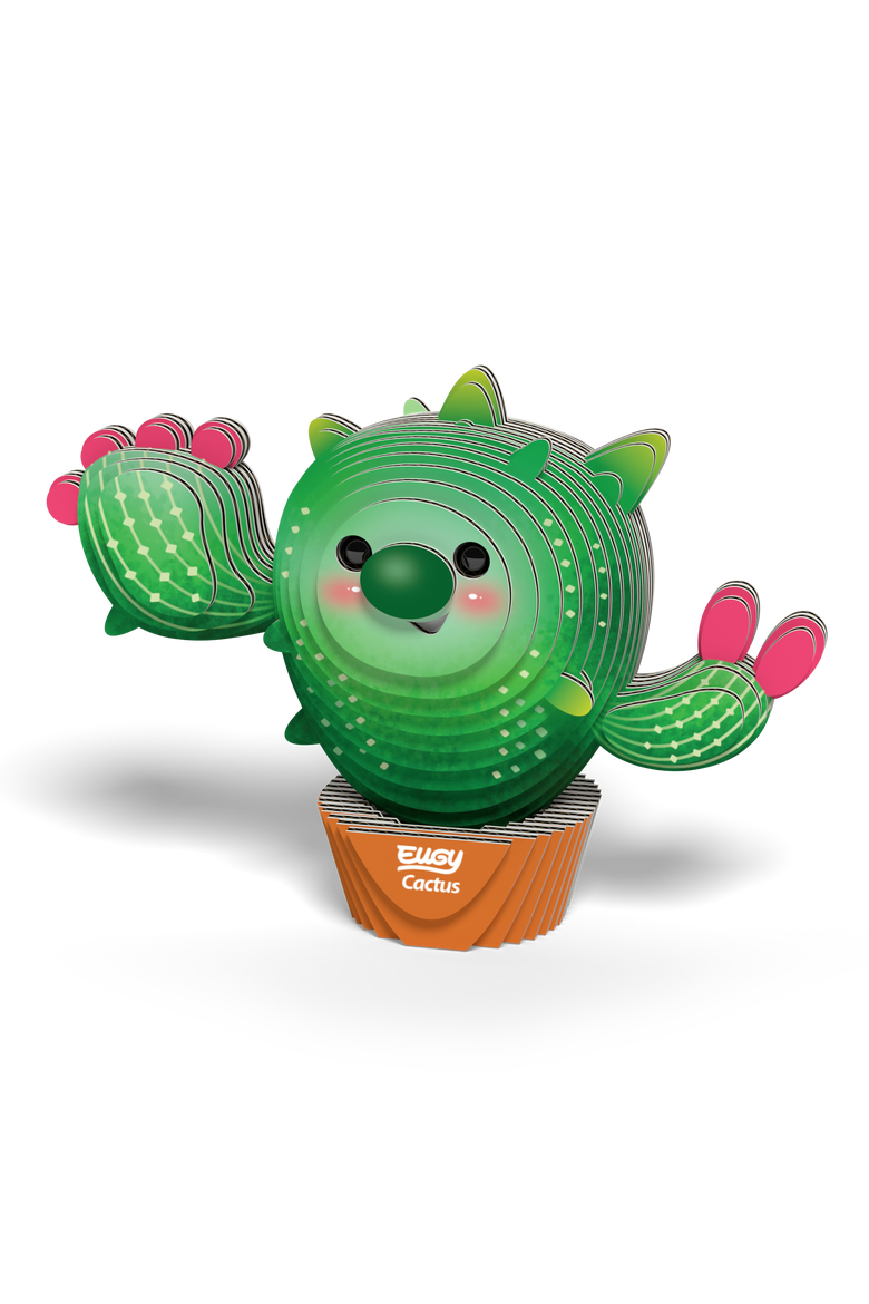 Cactus 3D Puzzle - contains 44 puzzle pieces, Alternate, color, None