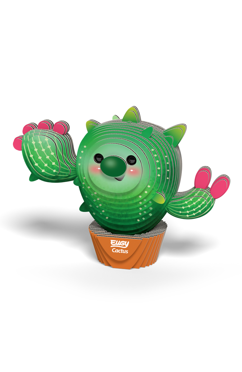 Eugy Puzzles Cactus 3D Puzzle - contains 44 puzzle pieces, Alternate, color, NO COLOR