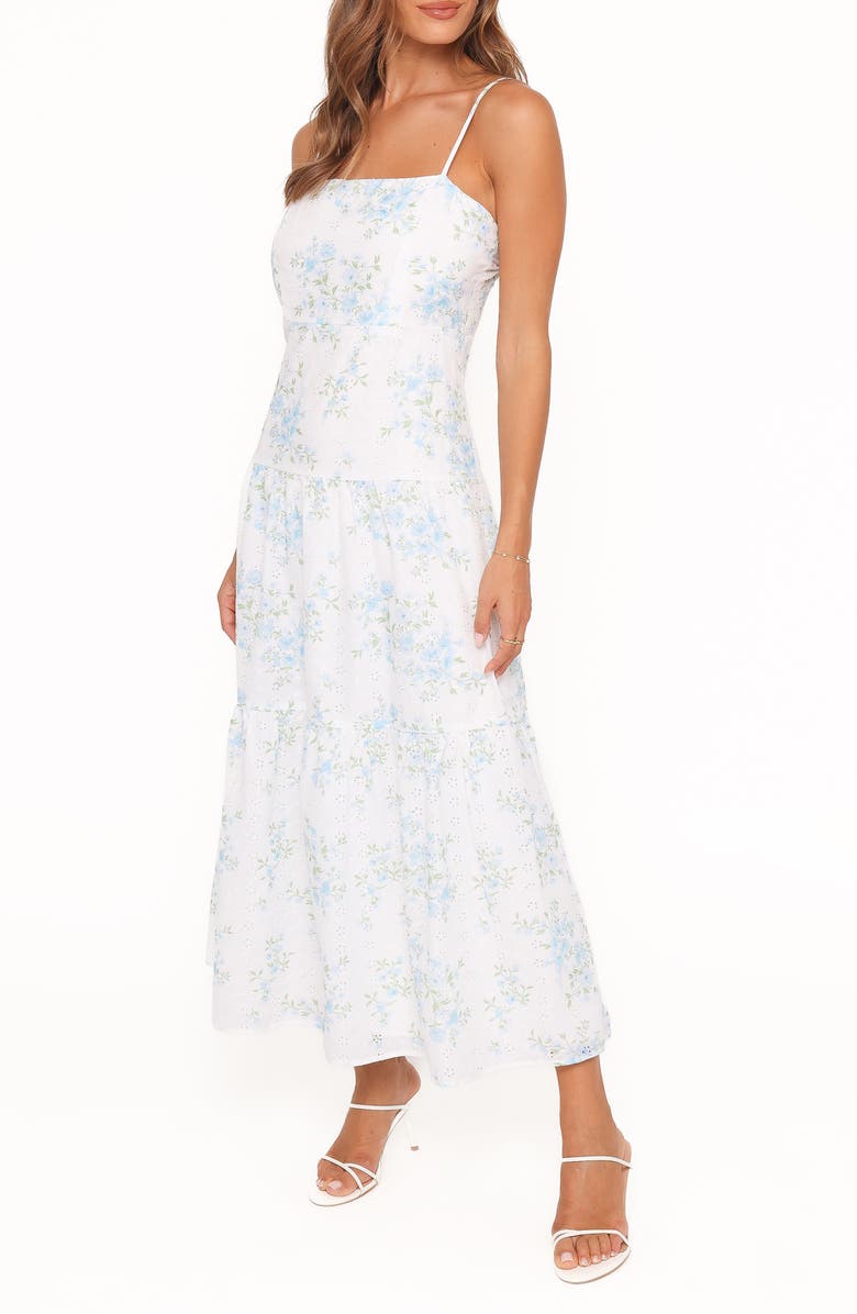 Petal & Pup Botanique Floral Print Cotton Midi Sundress, Alternate, color, 