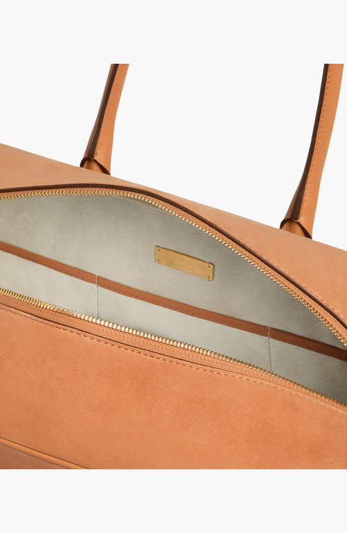 Aviteur Cristallo Nubuck Travel Bag In Brown