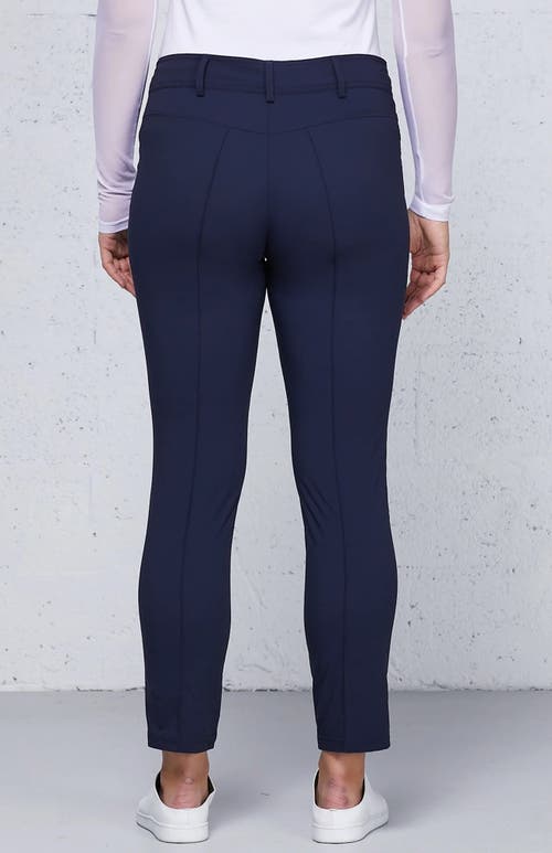 Anatomie The Peggy Zippered Pant In Navy