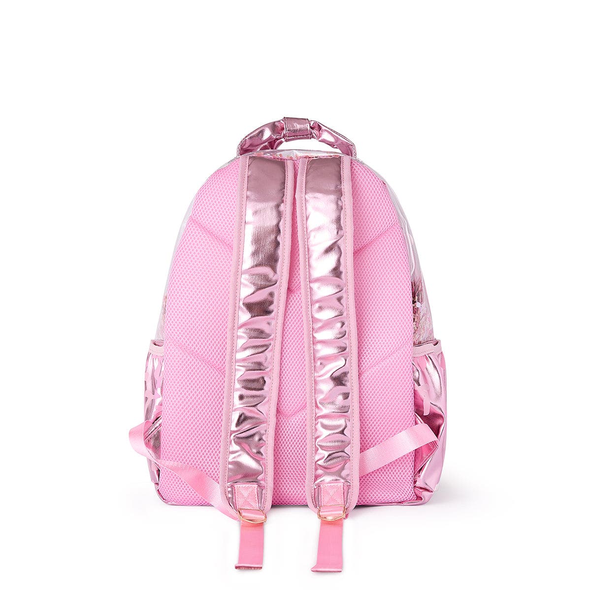 Pink Bow Confetti Clear Backpack by Packed Party | 17" Cute Backpack for Girls, Alternate, color, Pink
