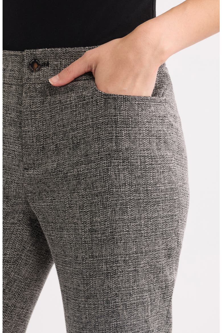 Mid Rise Bootcut Tweed Pants, Alternate, color, ANNE BLACK / WHITE DOVE