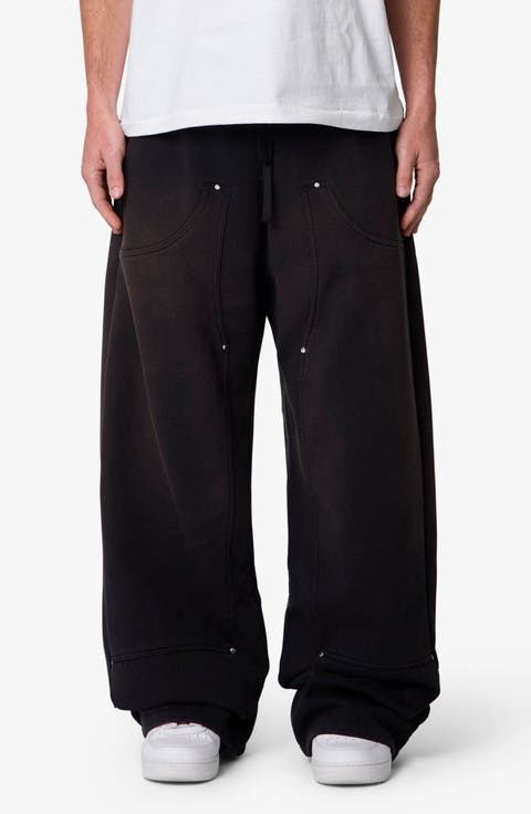 West Baggy Fit Double Knee Sweatpants