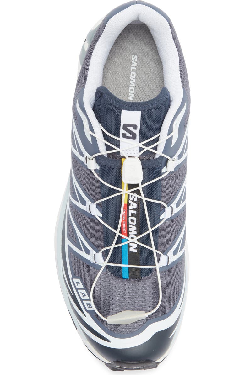 Salomon Gender Inclusive XT-6 Sneaker, Alternate, color, Grisaille/ Blue Nights/ Quarry