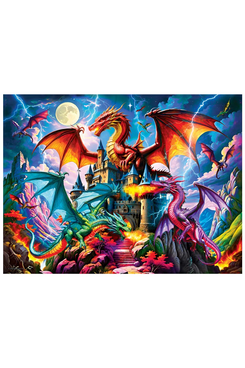Triad of Fire 300 Piece Glow Puzzle, Alternate, color, Multicolor
