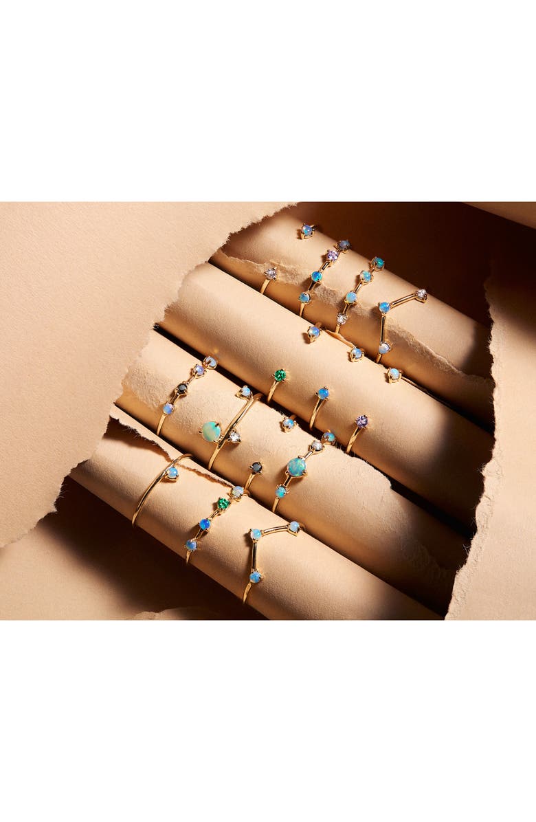Wwake Counting Collection One-Step Opal Ring, Alternate, color, 