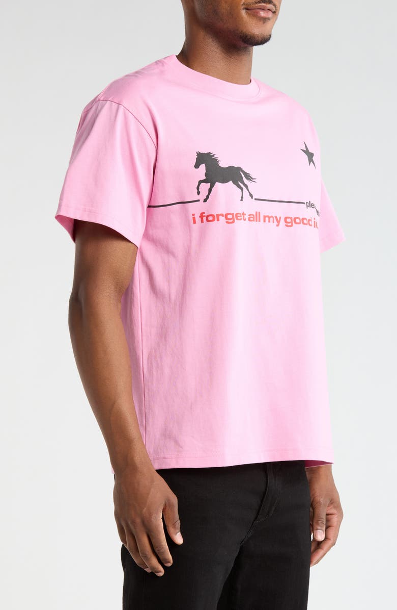 PLEASURES Forget Cotton Graphic T-Shirt, Alternate, color, Pink
