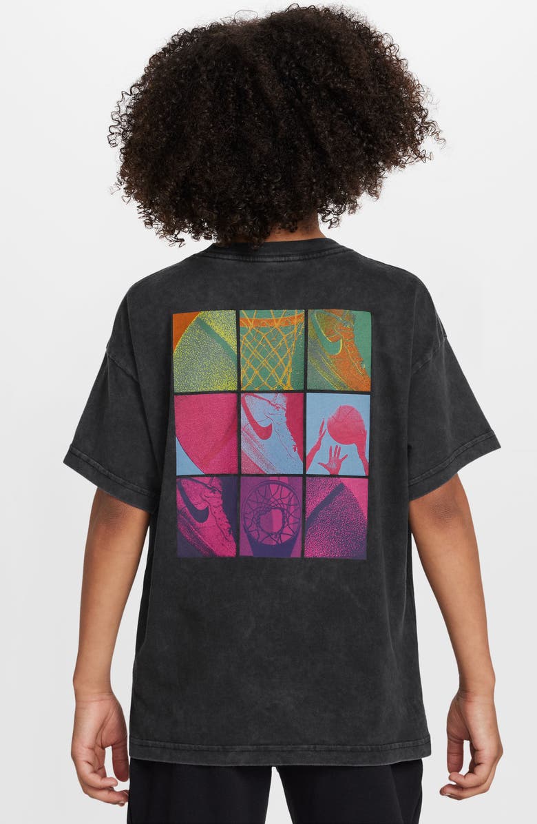 Nike Kids' Basketball Square Max90 Graphic T-Shirt, Alternate, color, 
