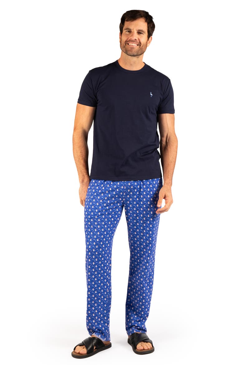 Snowman 2-Piece Pajama Set, Alternate, color, SAPPHIRE