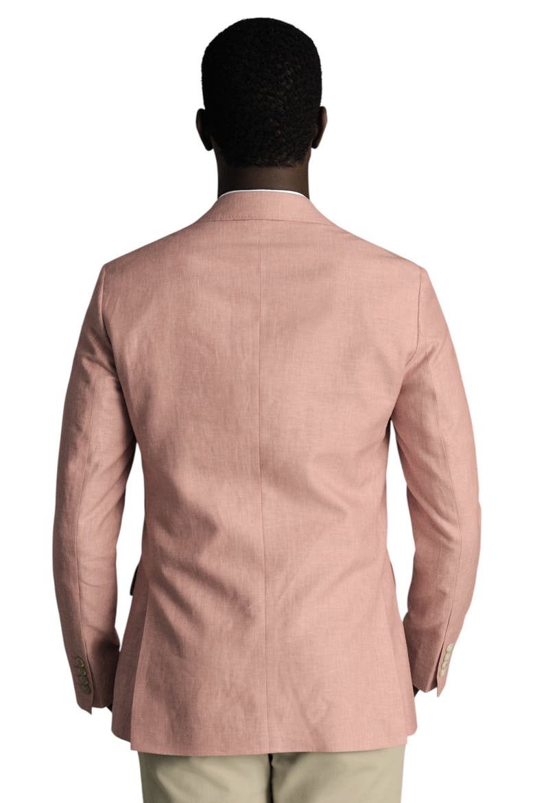 Linen Cotton Jacket, Alternate, color, Coral Pink