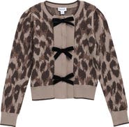 Splendid Kids' Leopard Bow Cardigan