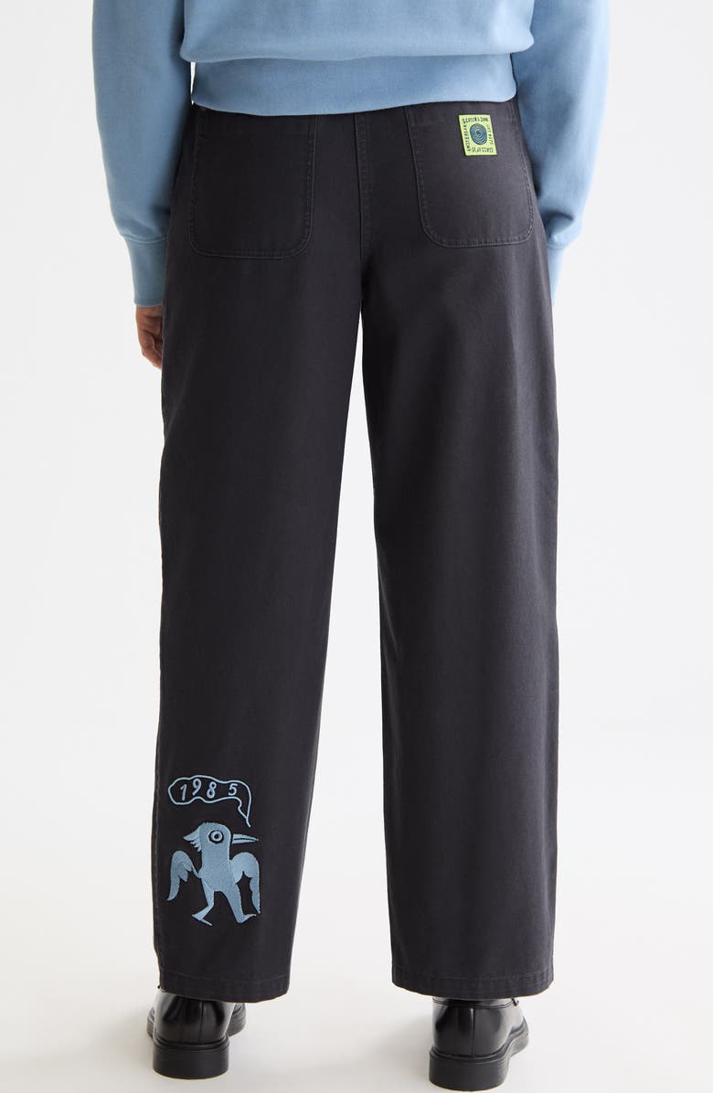 Scotch & Soda Raine High Waist Wide Leg Pants, Alternate, color, Charcoal Art