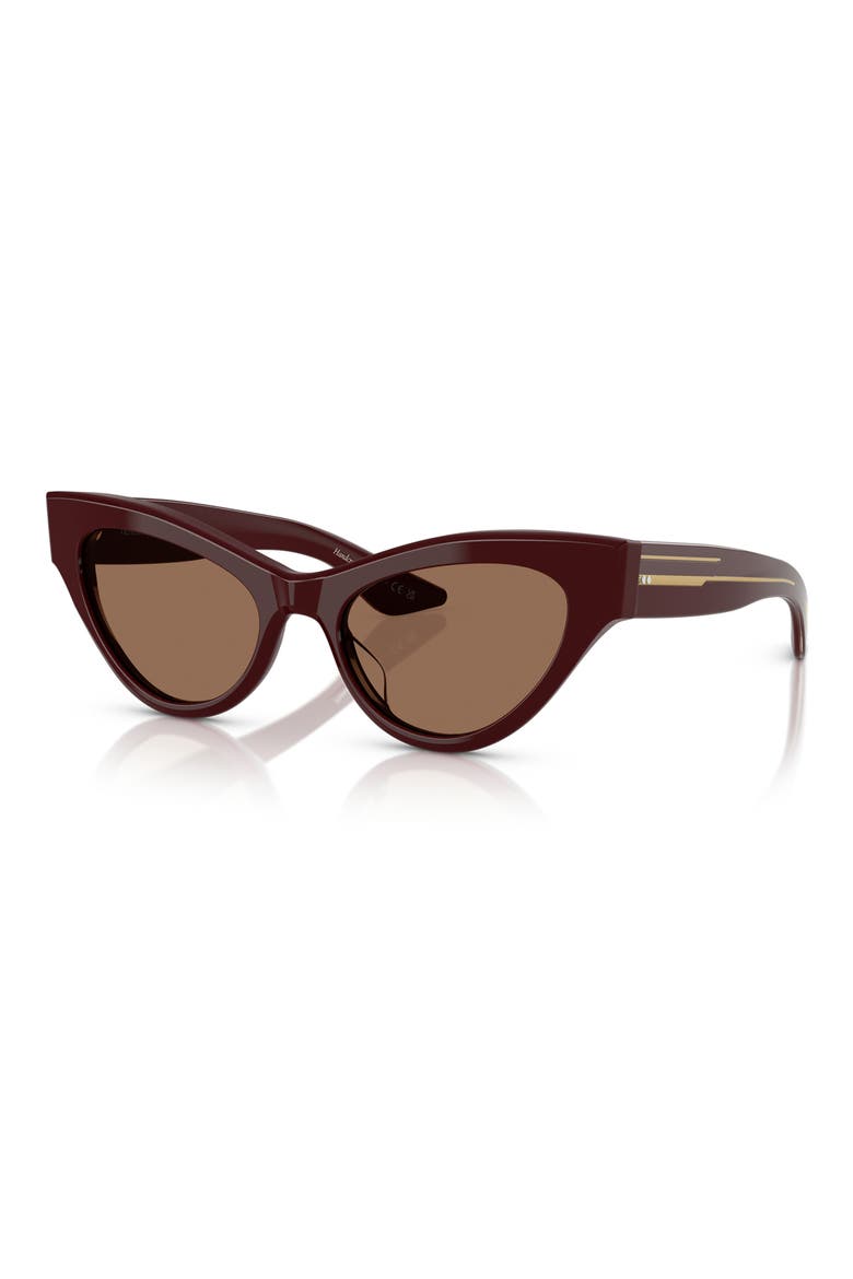 x KHAITE 54mm Cat Eye Sunglasses, Alternate, color, BURGUNDY