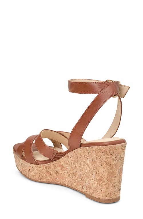 Shop Jack Rogers Pippa Platform Wedge Sandal In Cognac