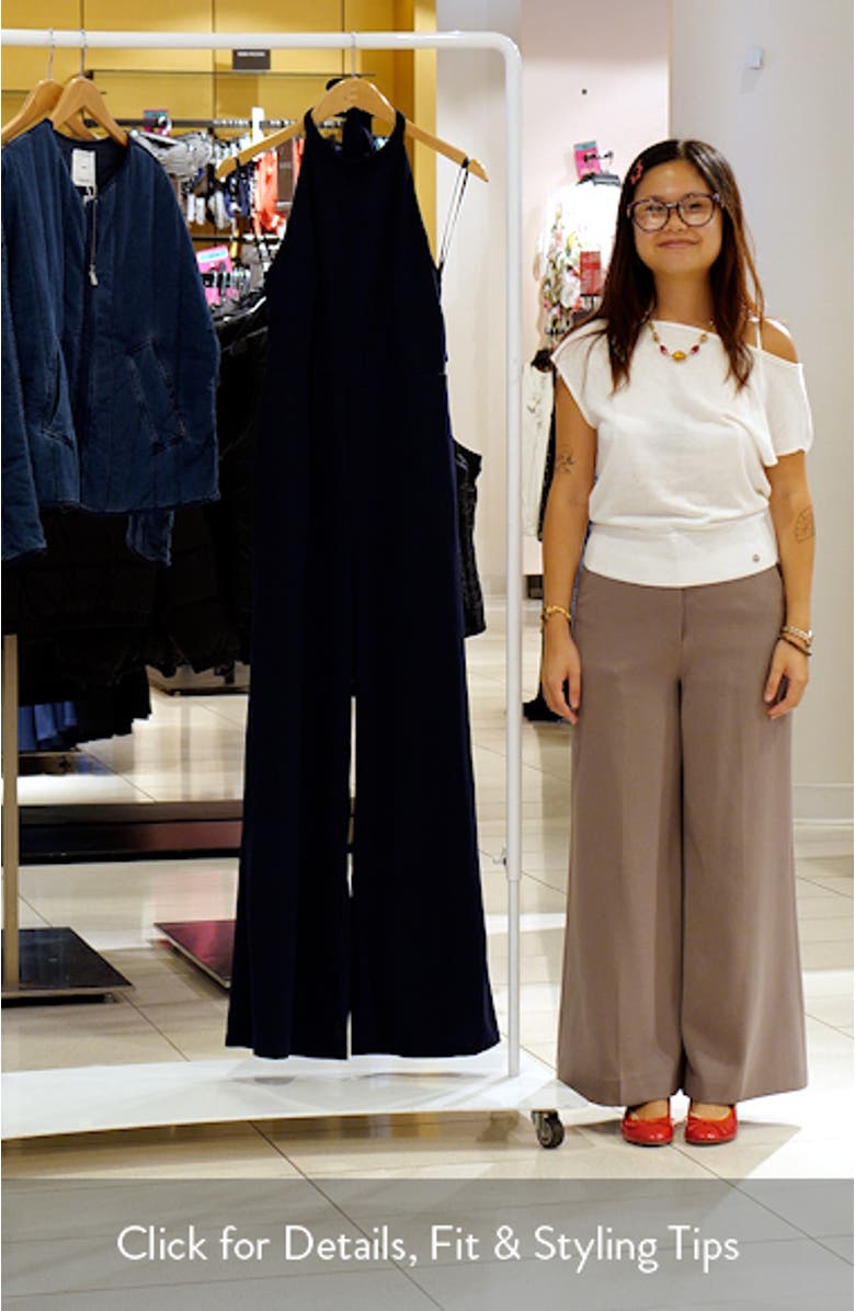 Clara Bow Back Halter Jumpsuit, sales video thumbnail