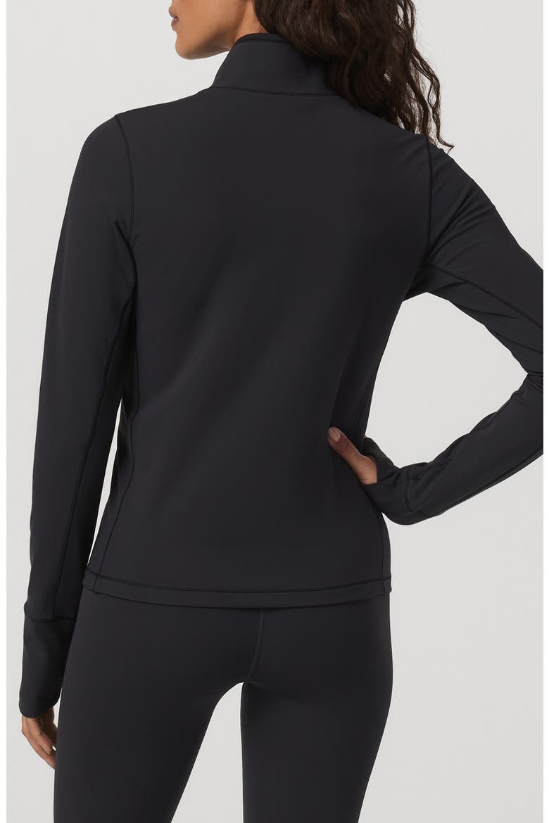 Chilled Out Half-Zip Pullover, Alternate, color, WASHED BLACK