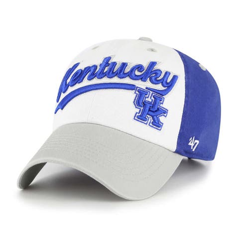 Youth '47  White Kentucky Wildcats Scooter Clean Up Adjustable Hat