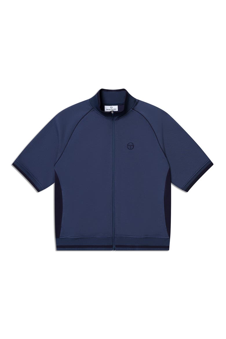 Pannello Short Sleeve Track Jacket, Alternate, color, KEY LARGO