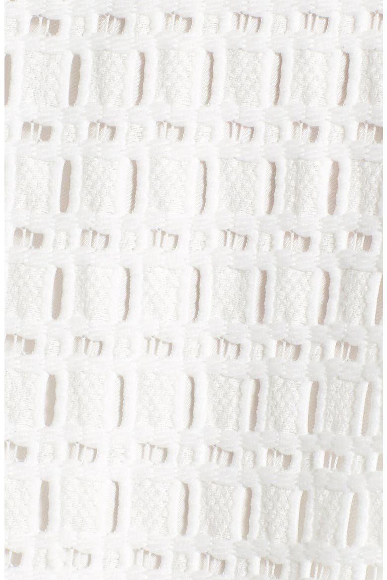 'Matilda' Eyelet Fit & Flare Dress, Alternate, color, WHITE