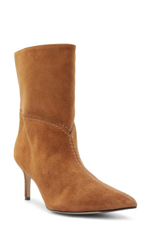 Alexandre Birman Malva Pointed Toe Bootie In Brown