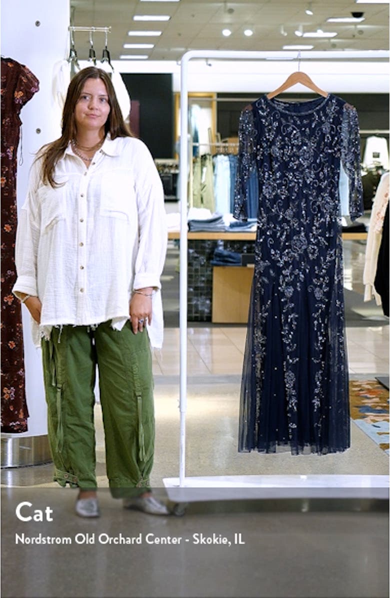 Beaded Tulle A-Line Gown, sales video thumbnail