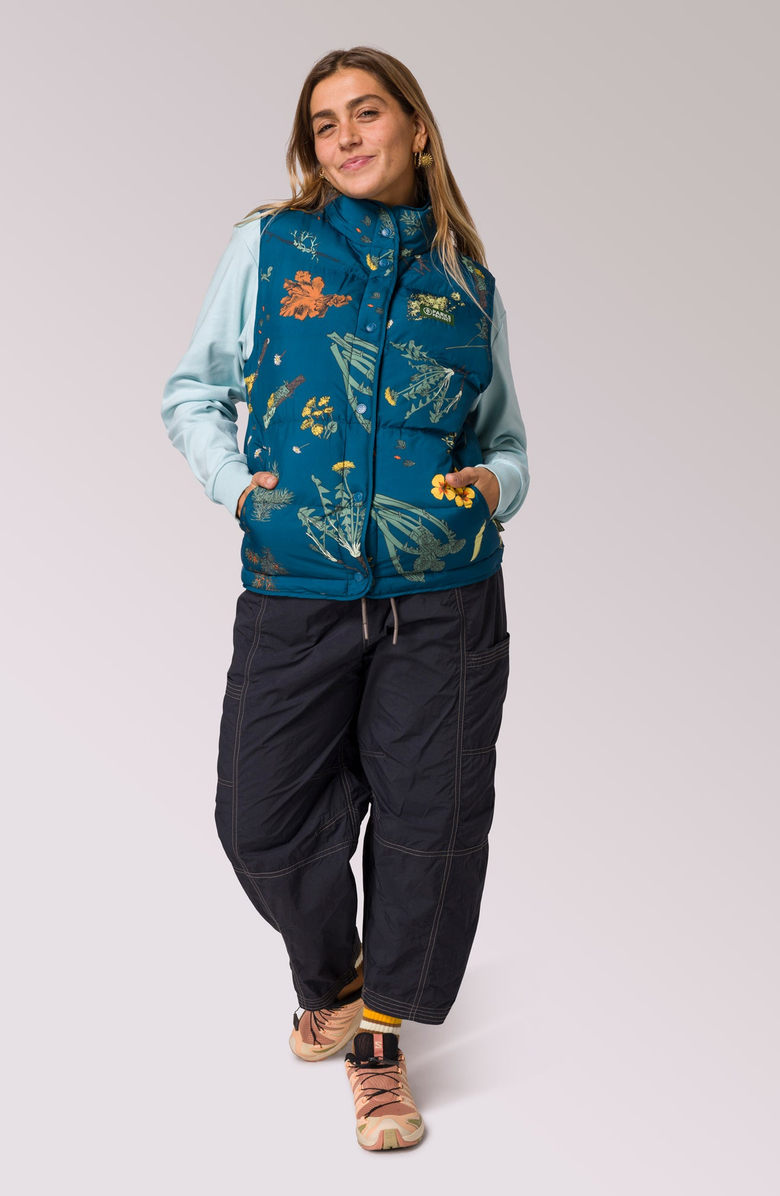 Parks Project Forest Forager Cropped Puffer Vest, Alternate, color, Navy