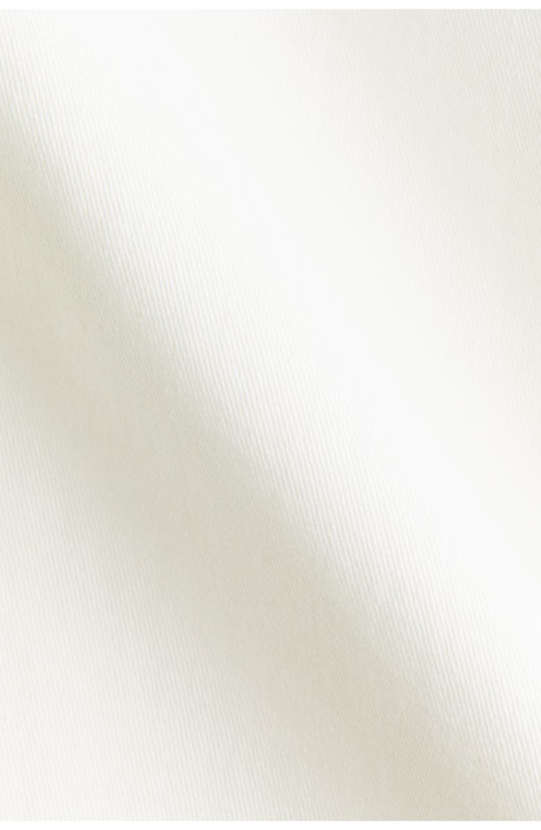 H&M Open-back twill dress, Alternate, color, Cream