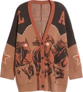 Dressed in Lala Wild Mustang Oversize Cardigan