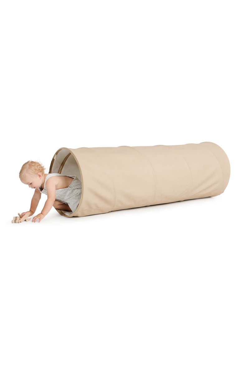 Expandable Faux Leather Tunnel, Main, color, MILLET