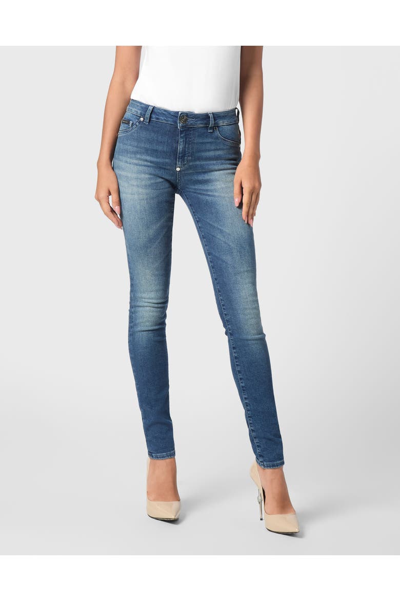 Denim Jeggings Women, Main, color, DEEPSEABLUE