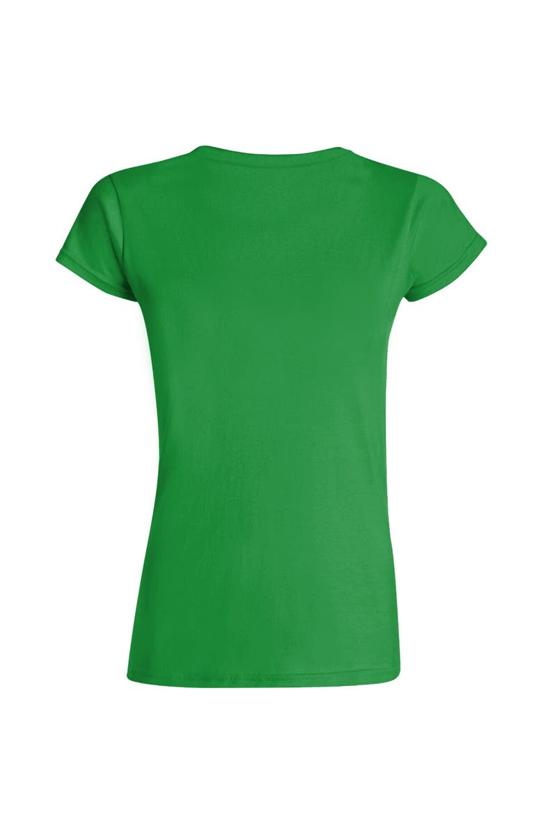 CHECKERED FLAG Women's Checkered Flag Kelly Green NASCAR Pride V-Neck T-Shirt, Alternate, color, 